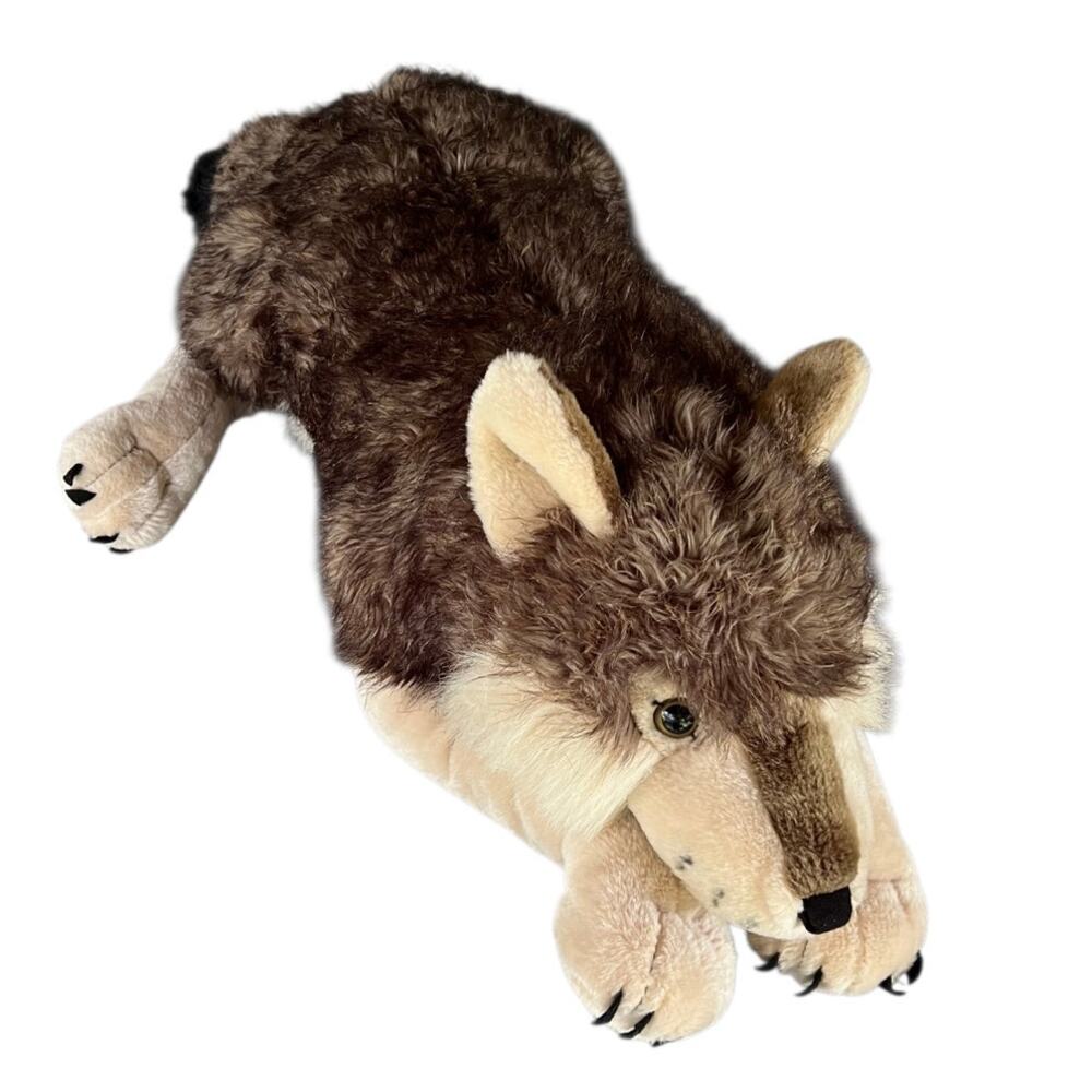 Wild Republic huge life size stuffed wolf plush animal giant toy kids realistic